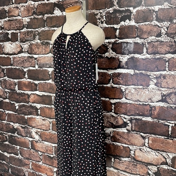 Wisp Romper Pants Suit Cropped Black Red Dots Lottie Pockets Belt Size 2 - Picture 8 of 16